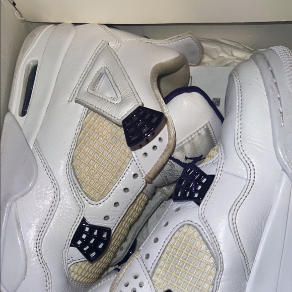 Metallic purple Jordan 4s - Picture 2 of 2